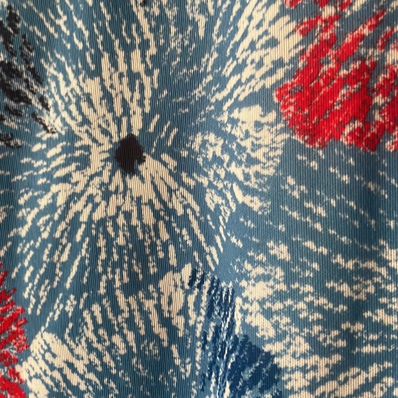 Gorgeous blue Vintage short sleeve button blouse by Gilda - Picture 7 of 7